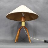 1960s Wooden Table Lamp, Czechoslovakia
