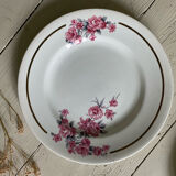 Set of 6 old flat plates Salins