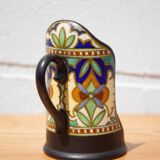 Gouda Holland ceramic candle holder madeleine model, hand candle holder, collection, 30's