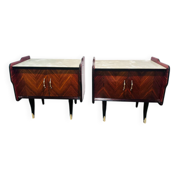 Comodini en palissandre, set de 2