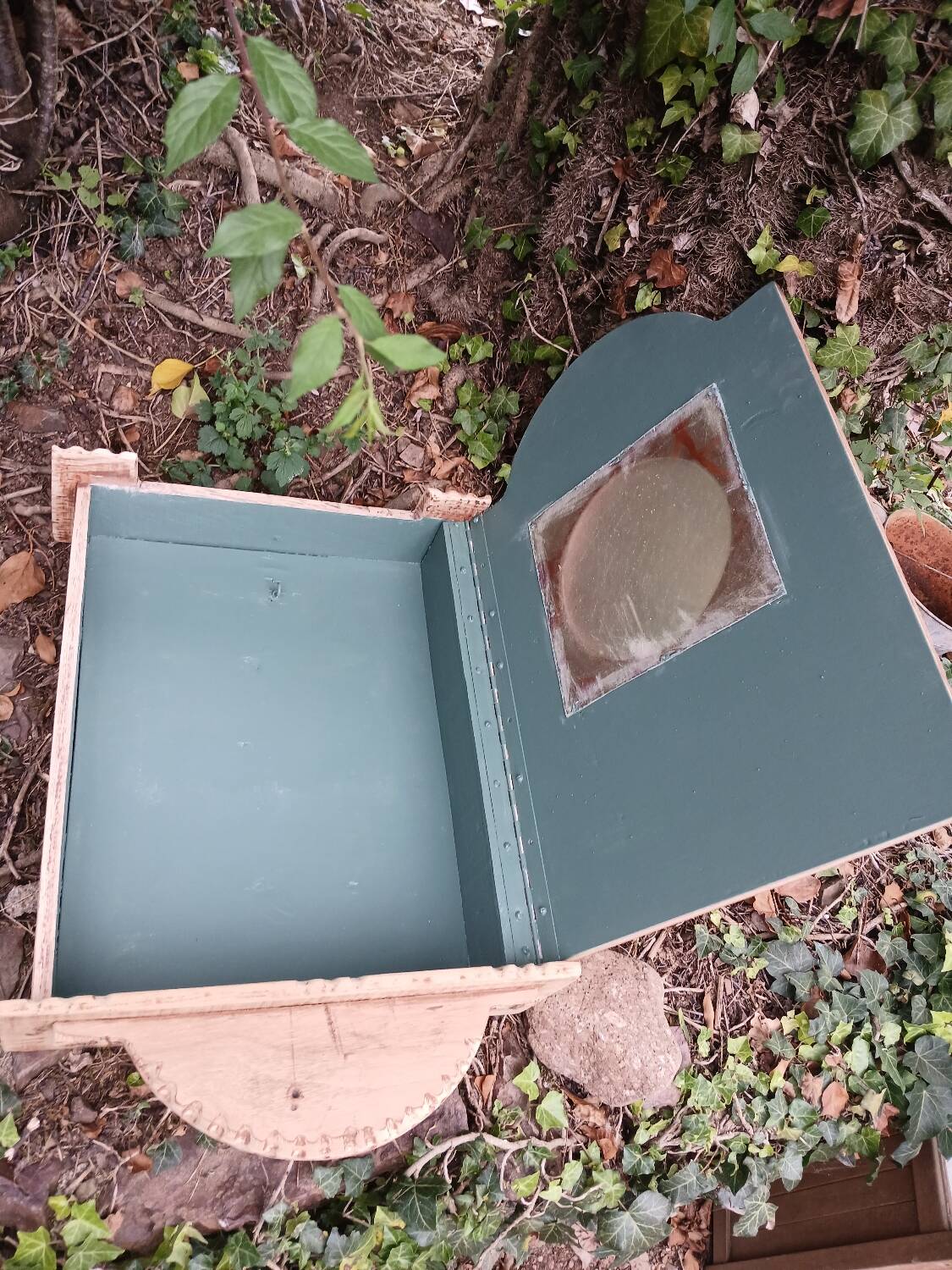 Old wooden wall cupboard