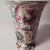 Vase ancien vintage décor floraux