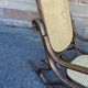 Rocking-chair vintage curved wood