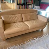 Canapés suisses De Sede en cuir Vintage Beige à venir chercher Nice centre 06