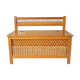 Vintage rattan trunk bench 60