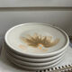 Ensemble de 4 assiettes en céramique vintage par Sarreguemines années 1970 florales