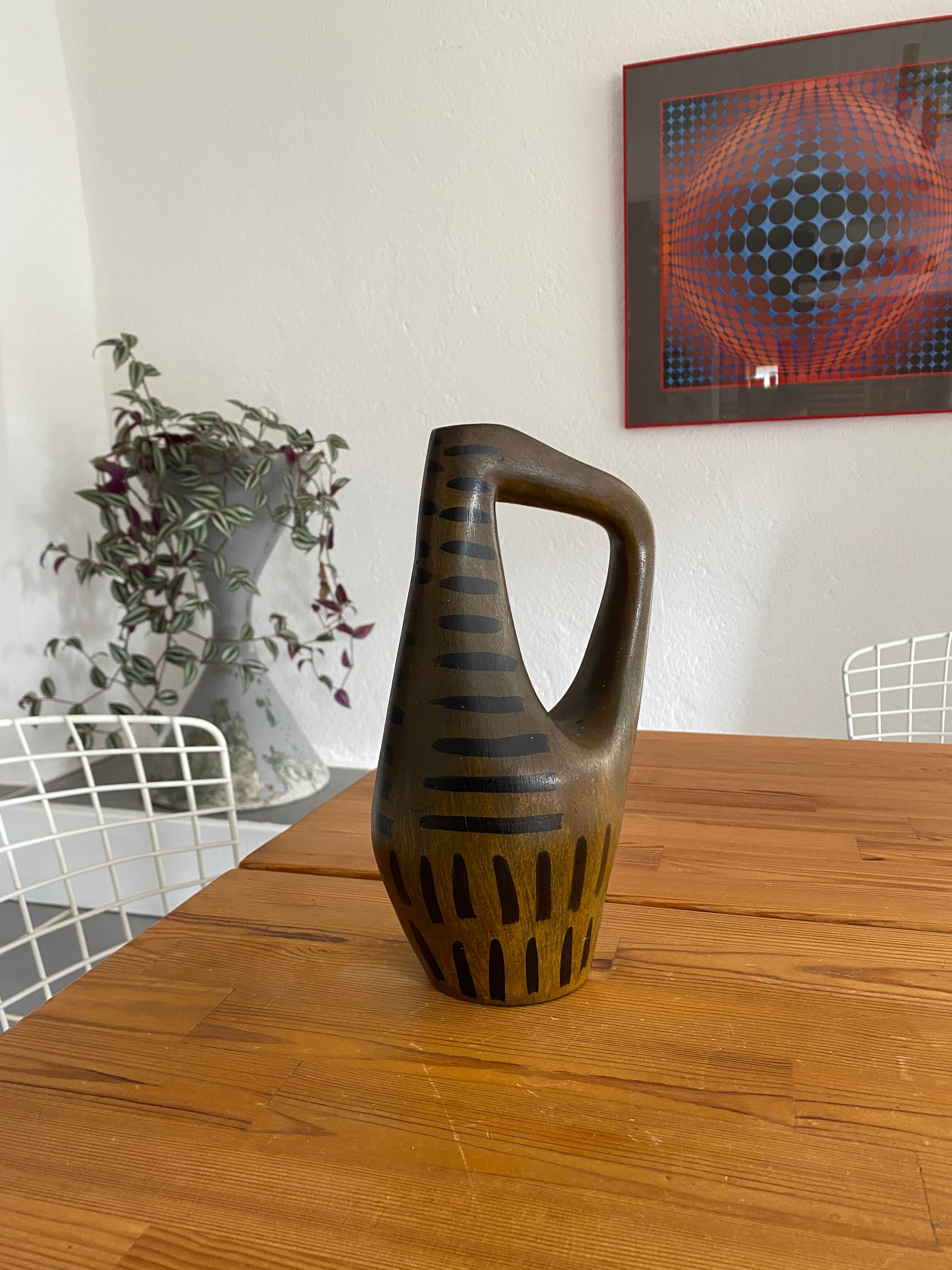Vase céramique forme libre vintage