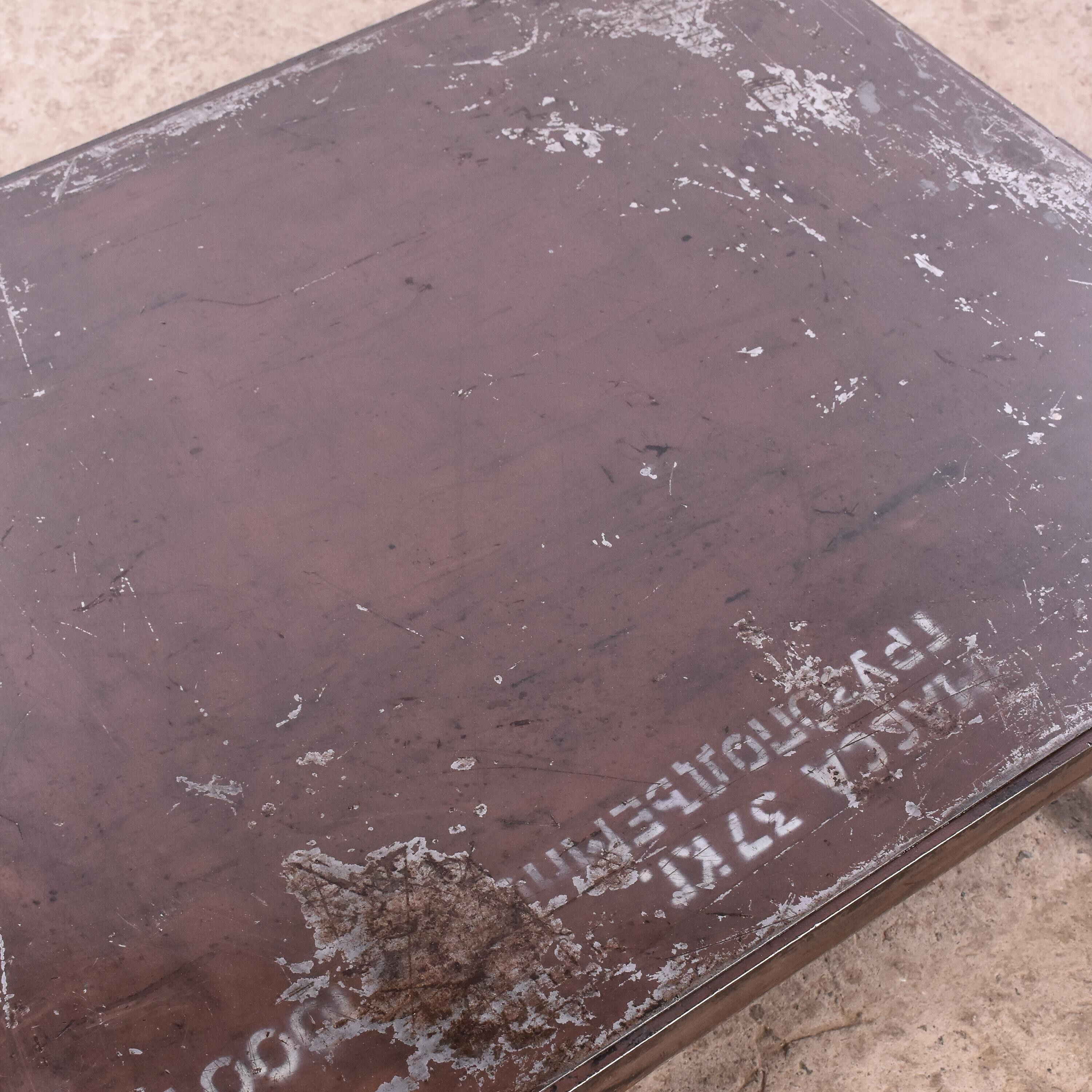 Industrial coffee table