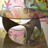 Table Basse Propeller en Verre par Knut Hesterberg pour Ronald Schmidt, 1960s