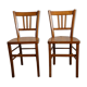 Paire de chaises bistro vintage