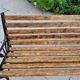 Garden bench cast iron and wood