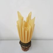 Modern draped torch table lamp Bourbon - Georgia Jacob - France