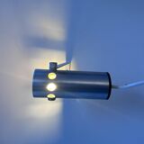 Vintage adjustable wall light, brushed metal, France 1960