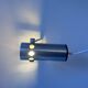 Vintage adjustable wall light, brushed metal, France 1960