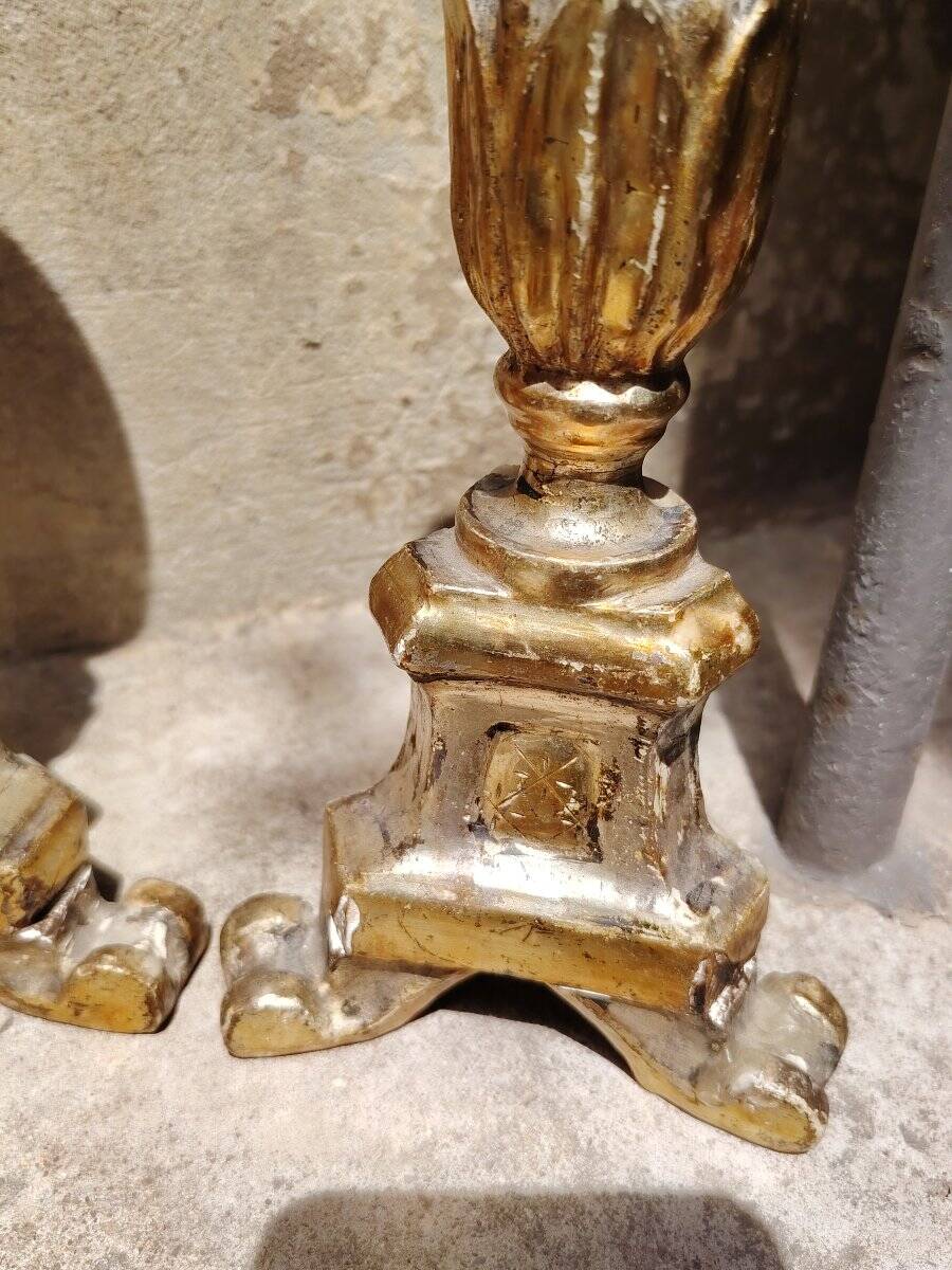 Original Louis XVI silver candlesticks and antiques from Mecca.