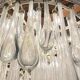 Venini Murano glass chandelier, Italy 1970s