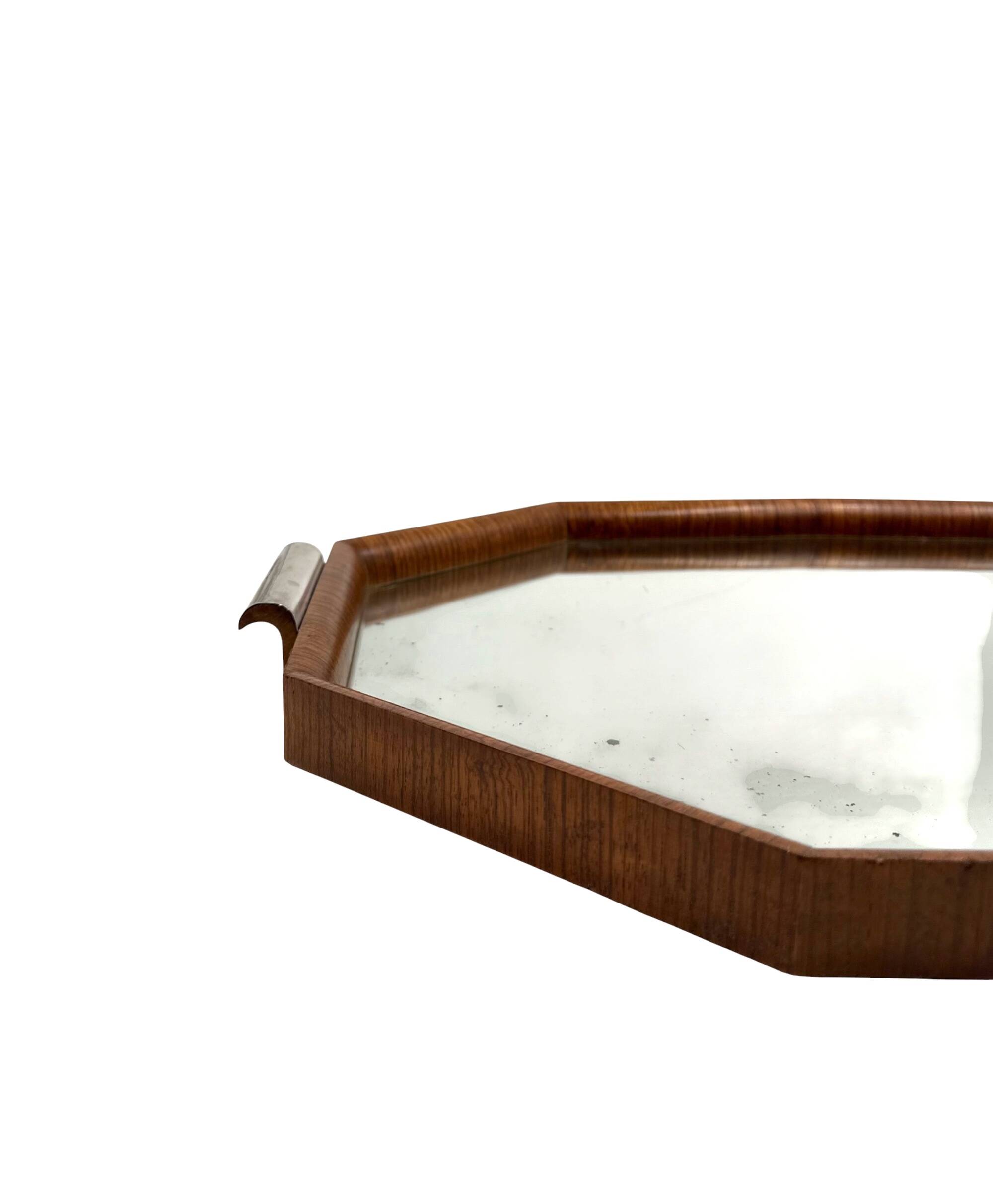 Great modern mirror tray, Brazil 1960s