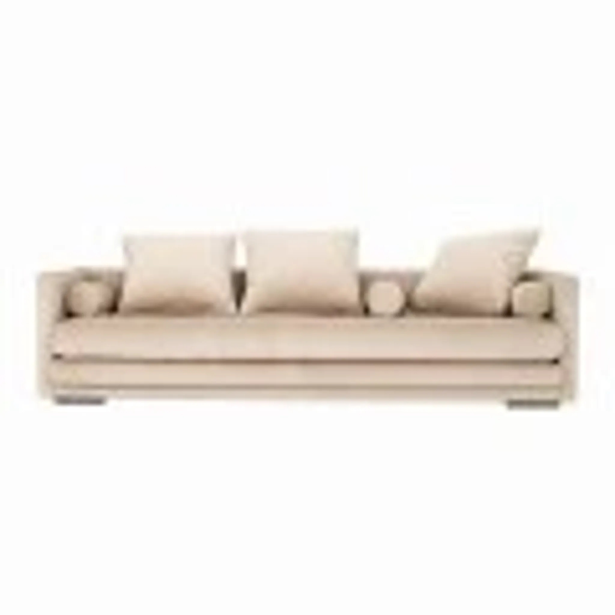 Sofa KOPENHAGA beige velour, Scandinavian design