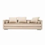 Sofa KOPENHAGA beige velour, Scandinavian design