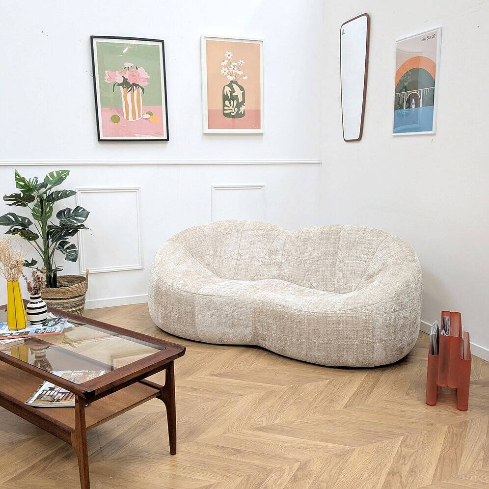 Pumpkin designer sofa by Pierre Paulin