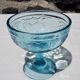 Set de 6 coupes à glaces en verre bleu