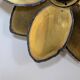 Paire appliques feuilles brutalistes