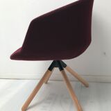 Chaise pivotante en tissu