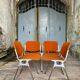 DSC 106 chair in orange by Giancarlo Piretti for Castelli, 1970s.