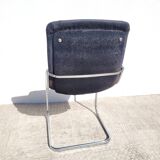Chrome and fabric hanging chair 1970