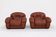Chaises longues sculpturales au design italien vintage des années 1970.