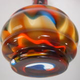 Crystal multi-coloured vase Carlo Moretti