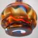 Crystal multi-coloured vase Carlo Moretti