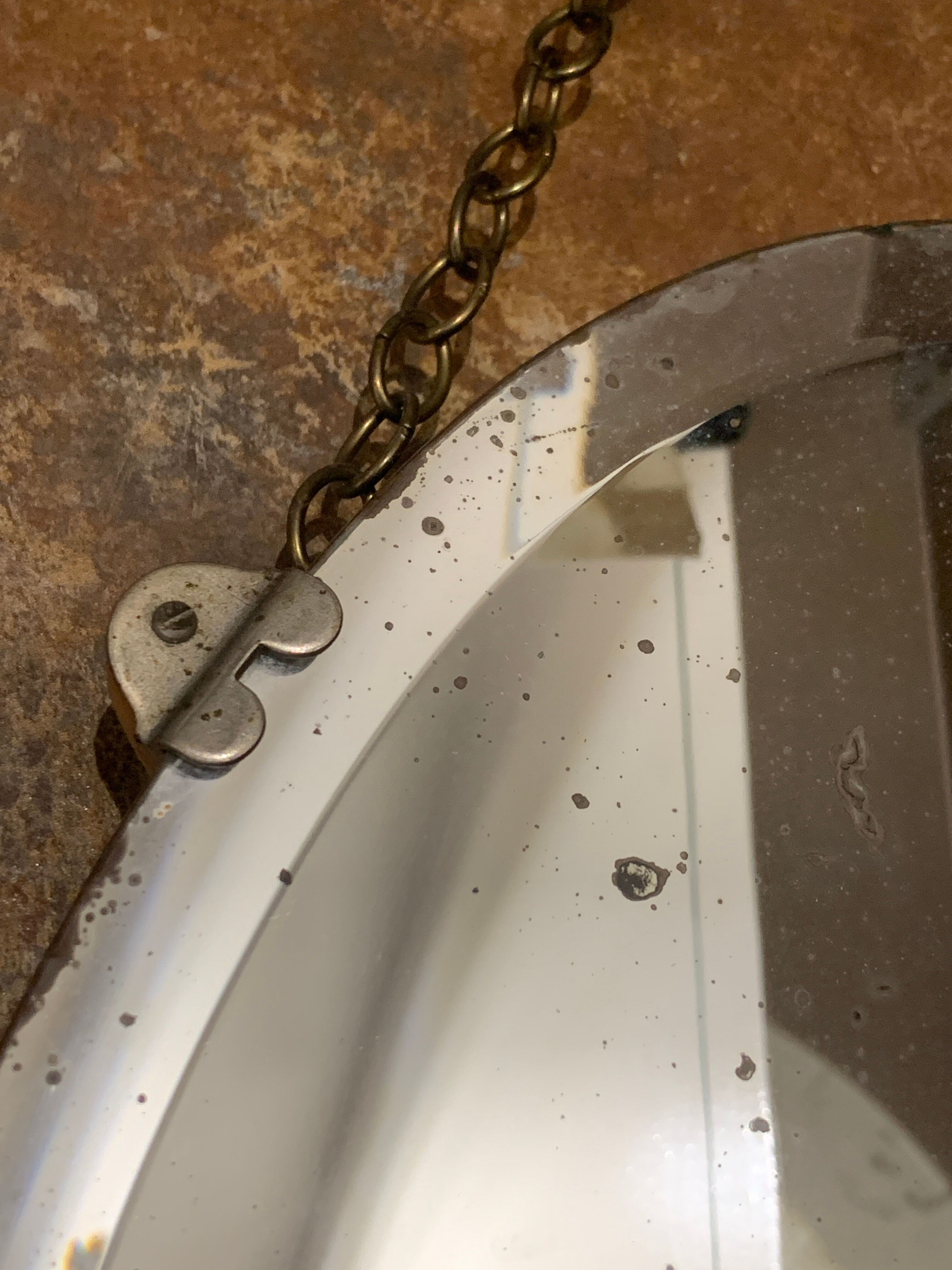 Old oval mirro, 41x60 cm