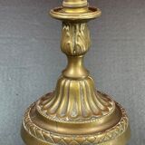 Lamp Foot in the shape of a candlestick, Bronze 17 cm socket top