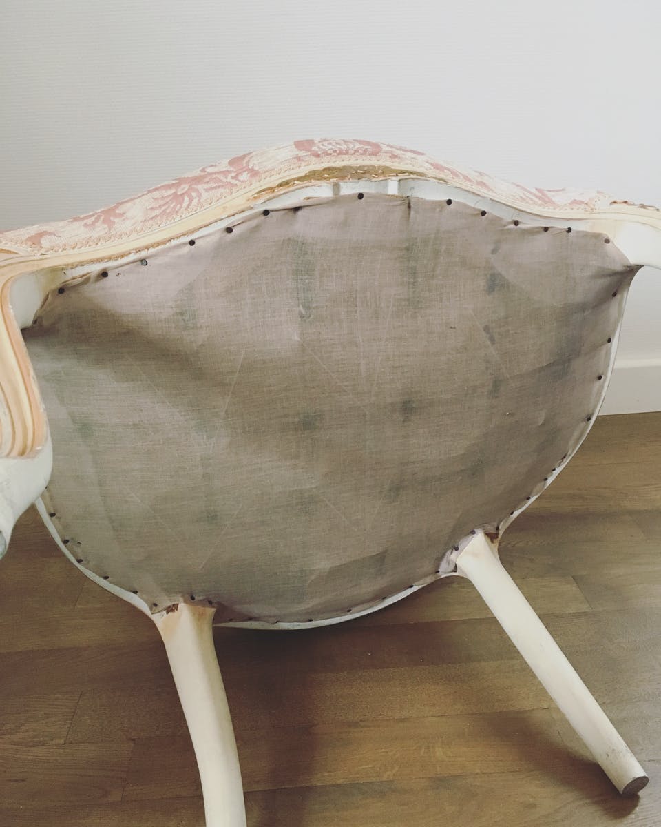 Two Louis XV style convertible armchairs