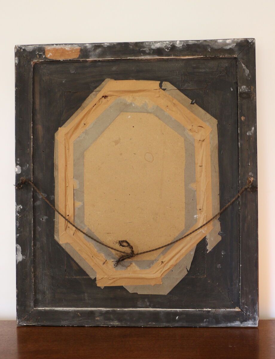 Napoleon III oval mirror - 55x45cm