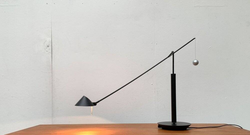 Nestore table lamp, Italian postmodern vintage by Carlo Forcolini for Artemide, 1980s.