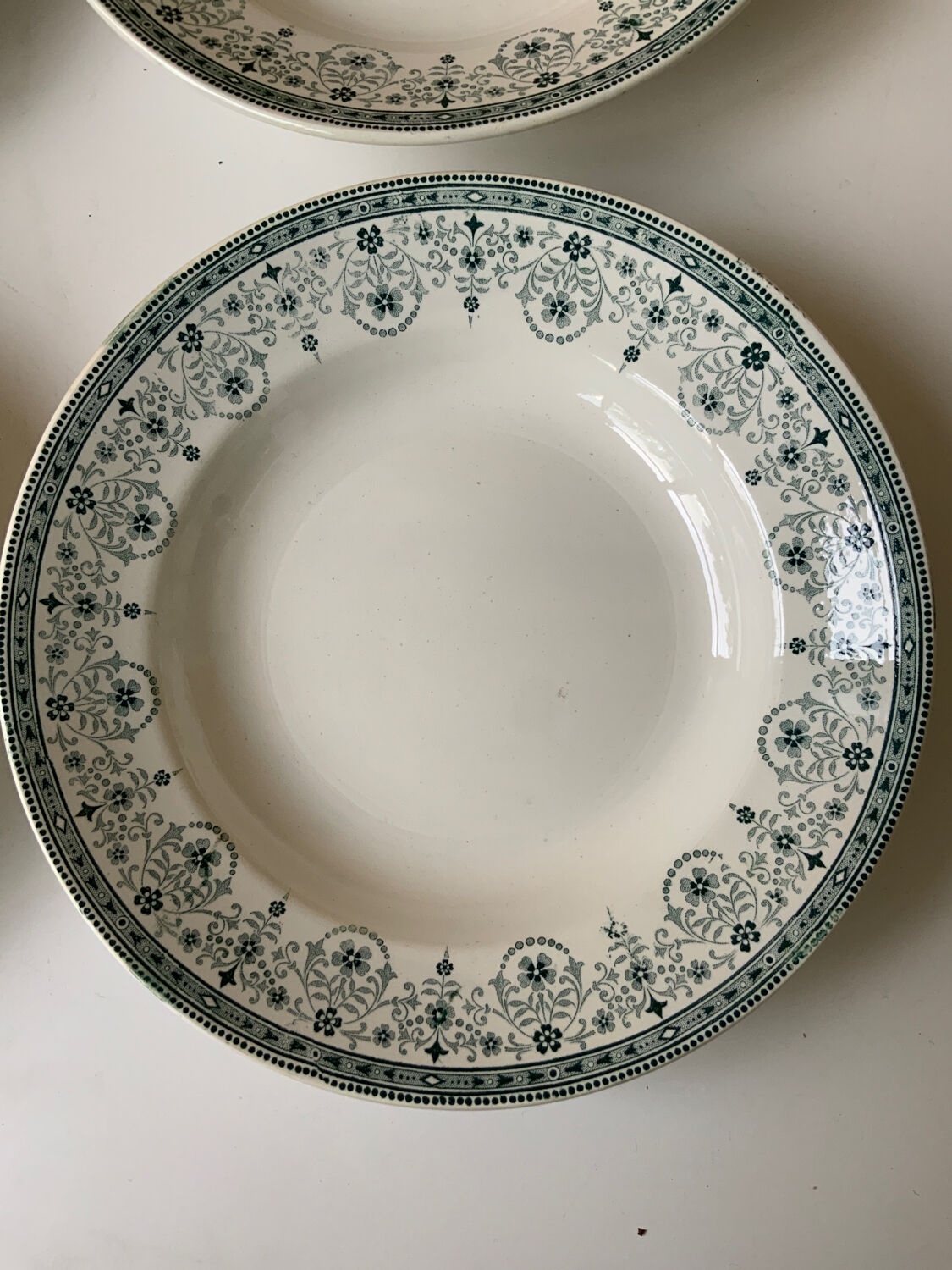 Assiettes à soupe Terre de Fer