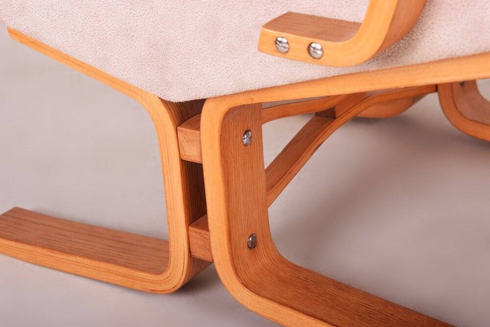 Set of Mid-Century Lounge Set in Oak, 1960s