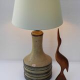 Vintage Danish Stoneware Pottery Table Lamp from Axella, 1970s