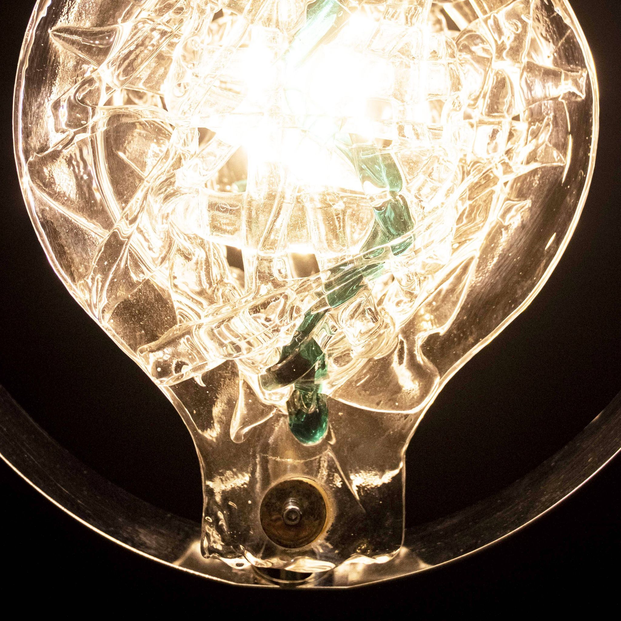 Suspension en verre de Murano par Toni Zuccheri