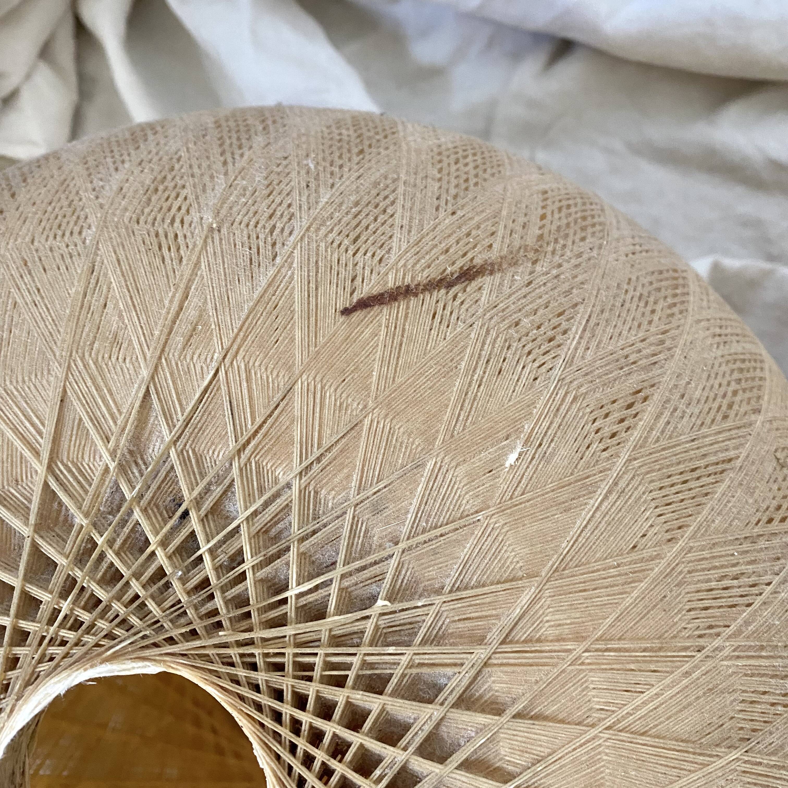 Pair of Scandinavian ball pendant lights