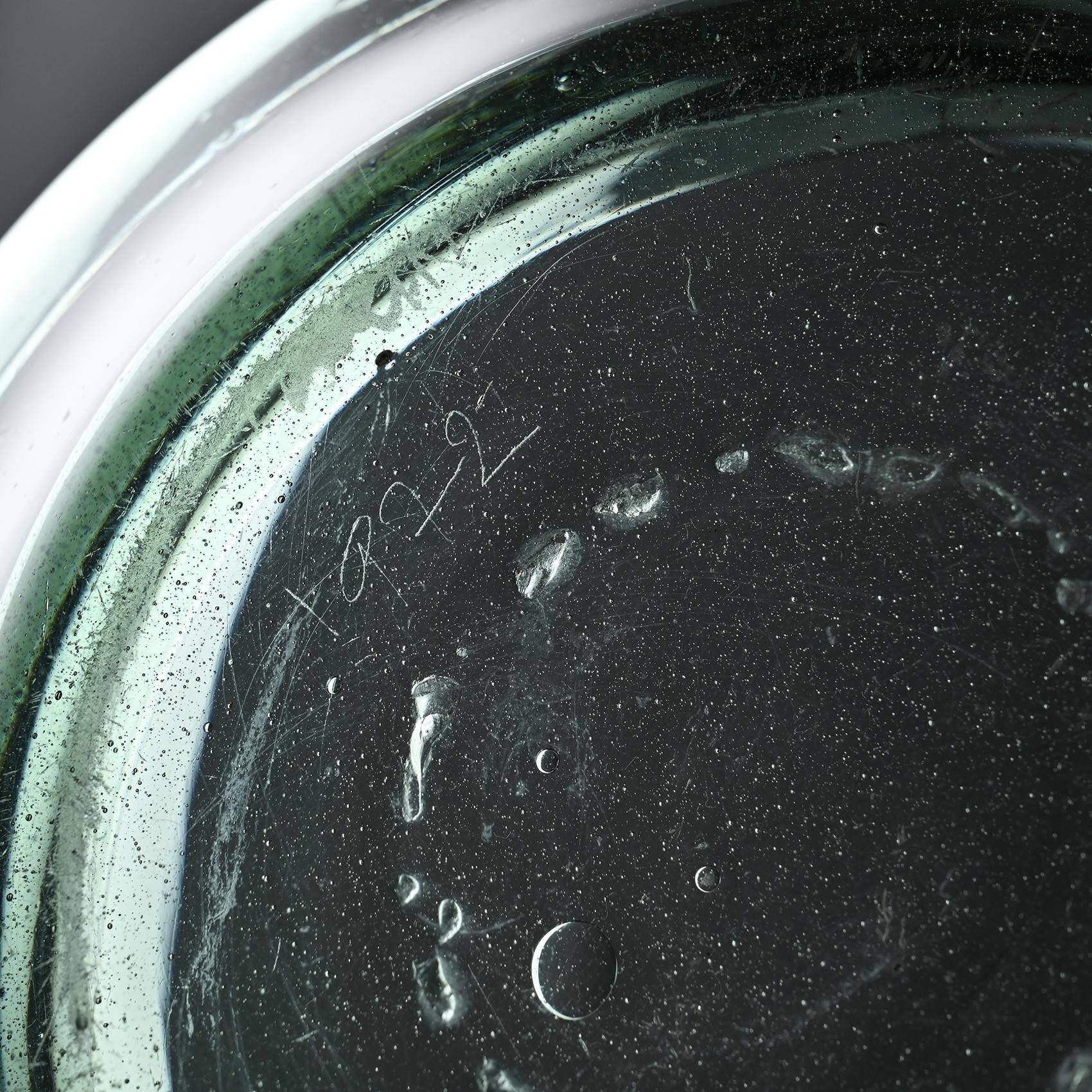 Blown glass cup by Claude Morin, 1975 France