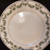 Set of 4 antique flat plates in half-porcelain from Badonviller