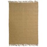 Tapis en jute et coton jaune 190 x 290 cm