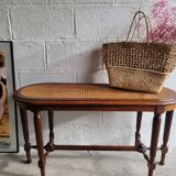 Wooden piano bench and cannage