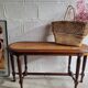 Wooden piano bench and cannage