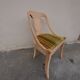 1 ancienne chaise gondole EMPIRE dit Tonneau . PONCEE et laissée brut