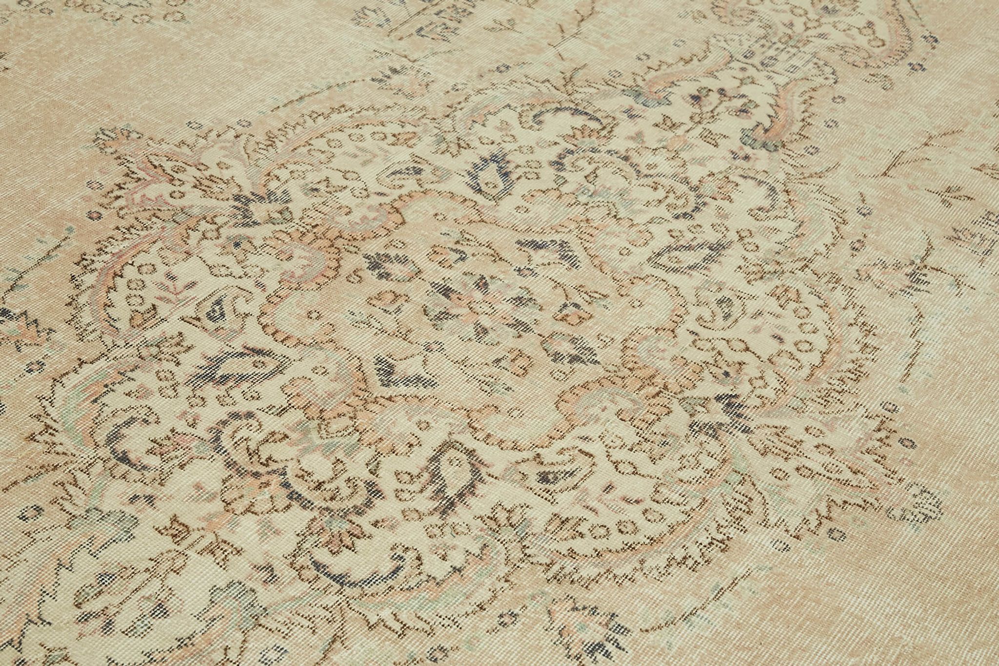 Tapis en laine 240 cm x 372 cm laine beige
