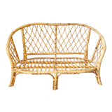 Vintage rattan sofa